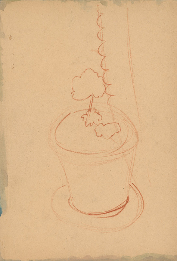 Miloš Alexander Bazovský – Zátišie s muškátom 