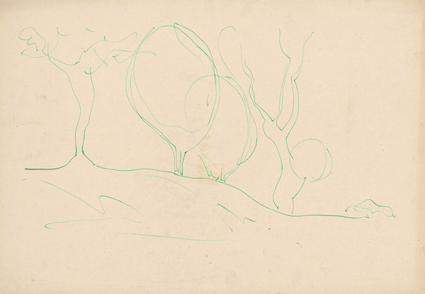 Miloš Alexander Bazovský – Stromy na svahu 