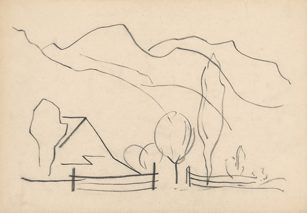 Miloš Alexander Bazovský – Štúdia chalupy pod horami 