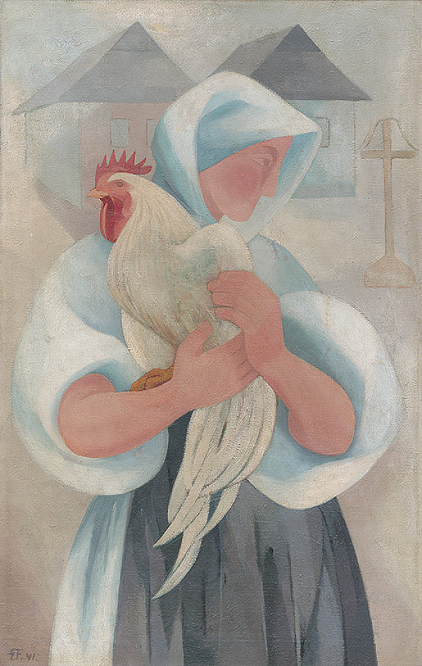 Ester Šimerová-Martinčeková – Žena s bielym kohútom 