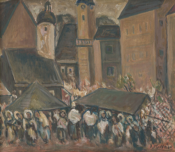 Jozef Kollár – Trh v Banskej Štiavnici 