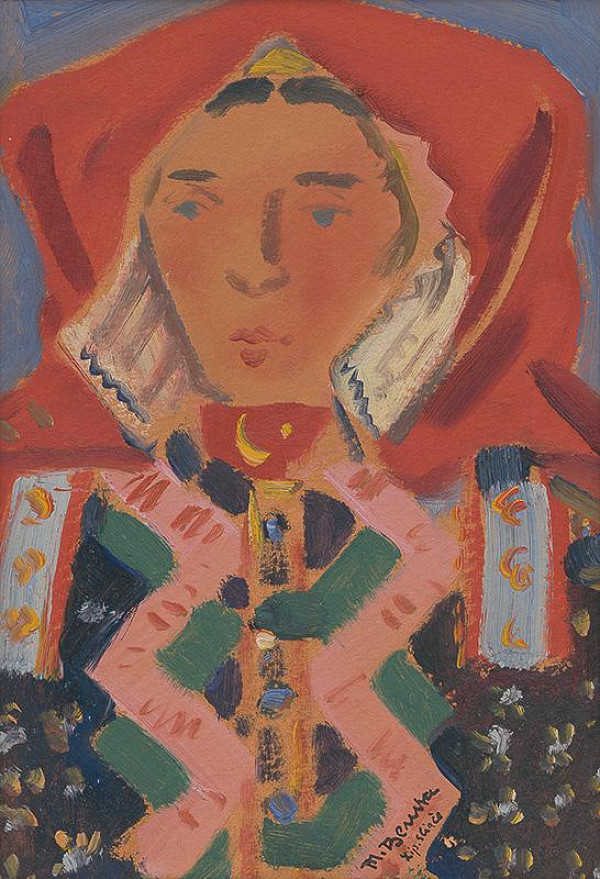 Martin Benka – Žena v kroji (Liptovské Sliače) 