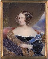 Adolf Theer, Moritz Michael Daffinger – Portrét Baronesy von Wacquant-Geozelles 