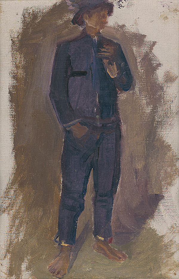 Ladislav Mednyánszky – Štúdia cigána 