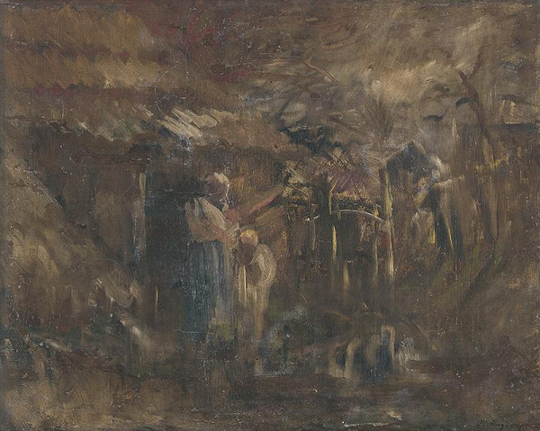 Ladislav Mednyánszky – Na dvore 