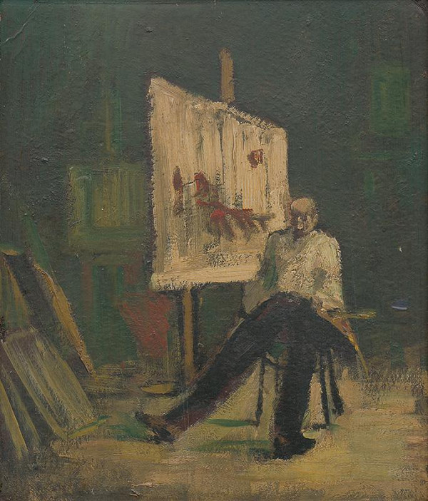 František Kudláč – Maliar v ateliéri 