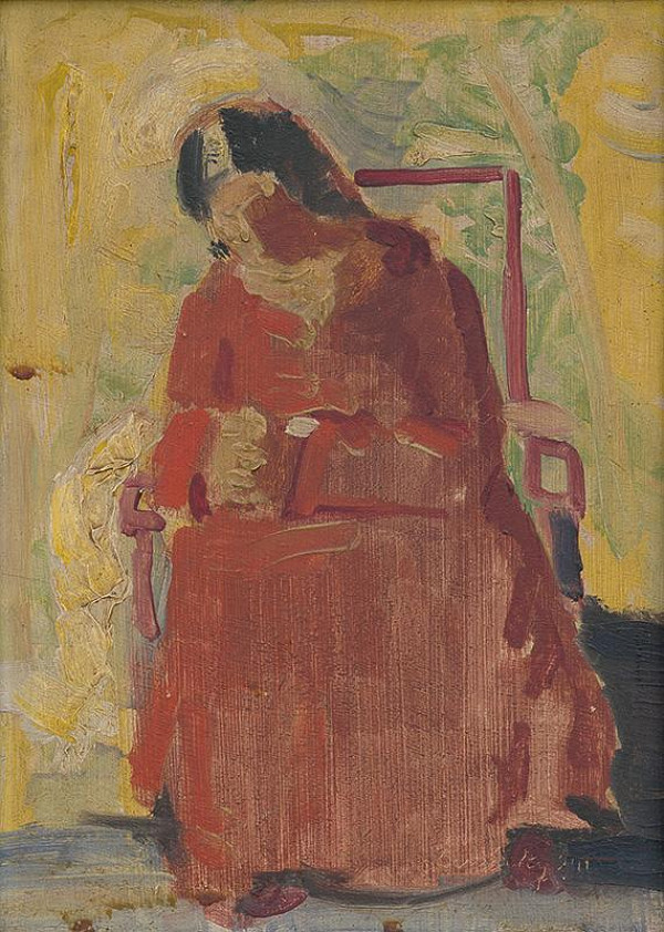 Ladislav Čemický – Sediaca žena 