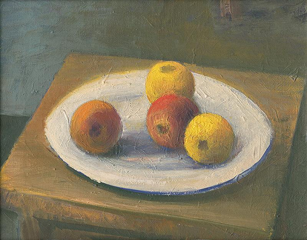 Ján Mudroch – Zátišie s jablkami 