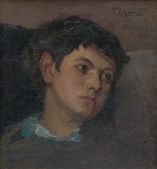 Peter Július Kern – Štúdia hlavy chlapca 