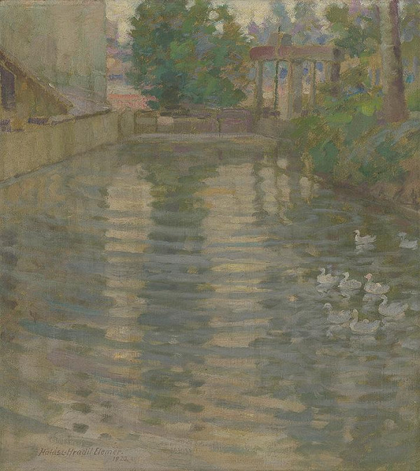 Elemír Halász-Hradil – Husi na mlynskom potoku 