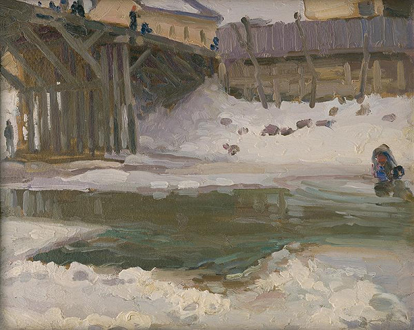 Jozef Theodor Mousson – Most v zime 