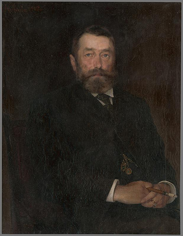 Jozef Hanula – Portrét muža s cigarou 