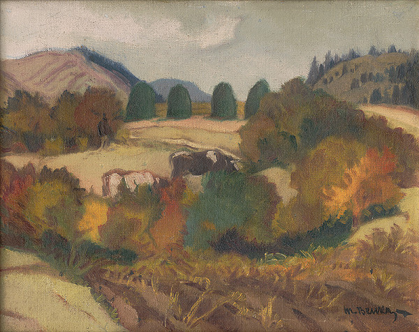 Martin Benka – Krajina s krovím 