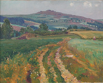 František Kaván – Pohľad na Říp 