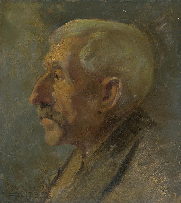 Ľudovít Čordák – Štúdia hlavy starca 