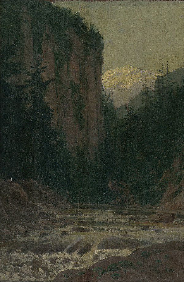 Ferdinand Katona – Horská krajina s potokom 