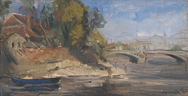 Július Nemčík – Pohľad na Vltavu 