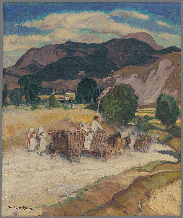 Martin Benka – Krajina s povozom 