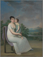 Ján Jakub Stunder – Portrét baronesy Prónay so synom grófky Karoliny Zay 