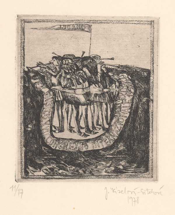 Jana Kiselová-Siteková – Ex musicis XVII. congresso internationale  dell ex libris Lugano 1978 