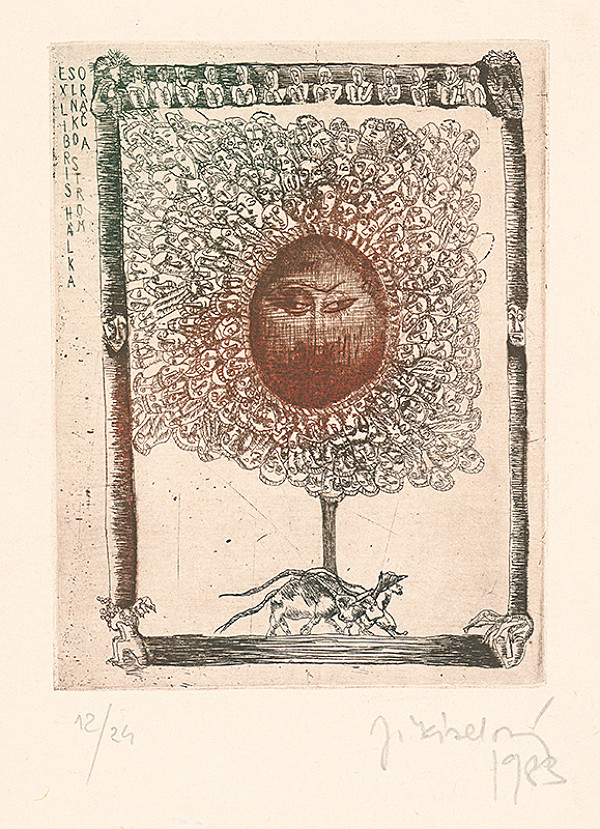 Jana Kiselová-Siteková – Ex libris slnko, strom a oráč 