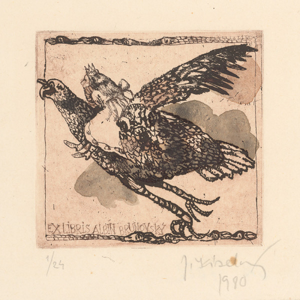 Jana Kiselová-Siteková – Ex libris Albín Brunovský 