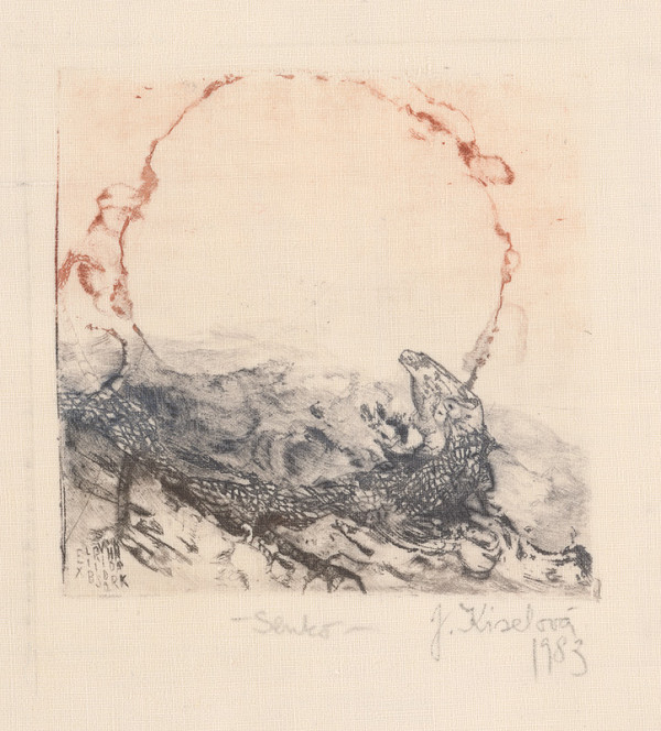 Jana Kiselová-Siteková – Slnko - Ex libris Vido Horňák 