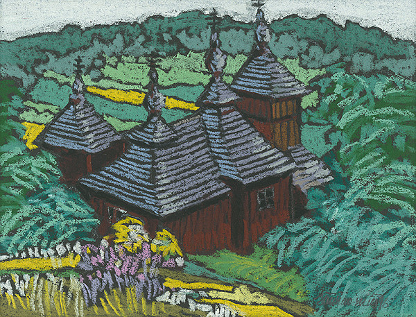 Ján Šimo-Svrček – Drevený kostolík Korejovce 