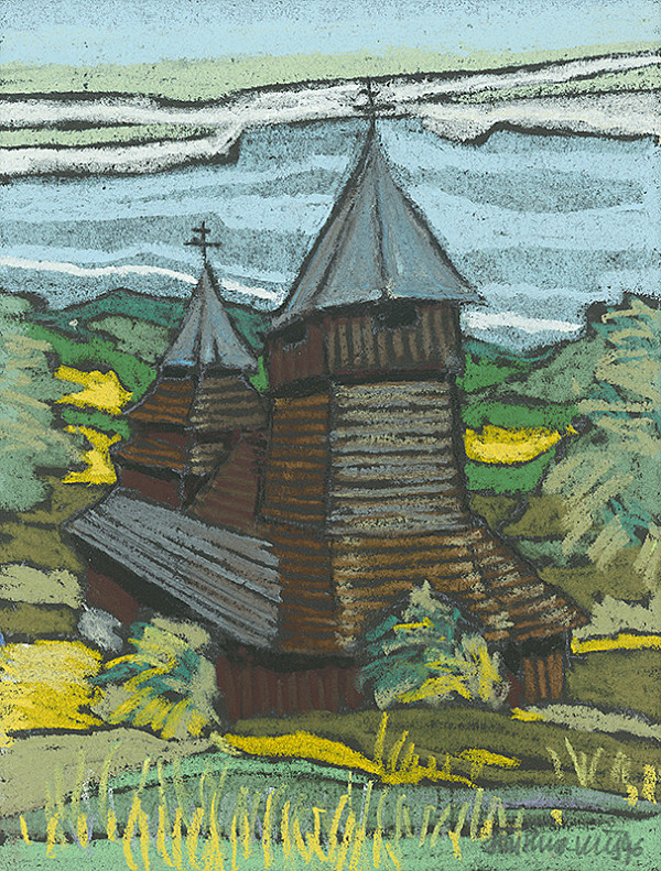 Ján Šimo-Svrček – Drevený kostolík Lukov 