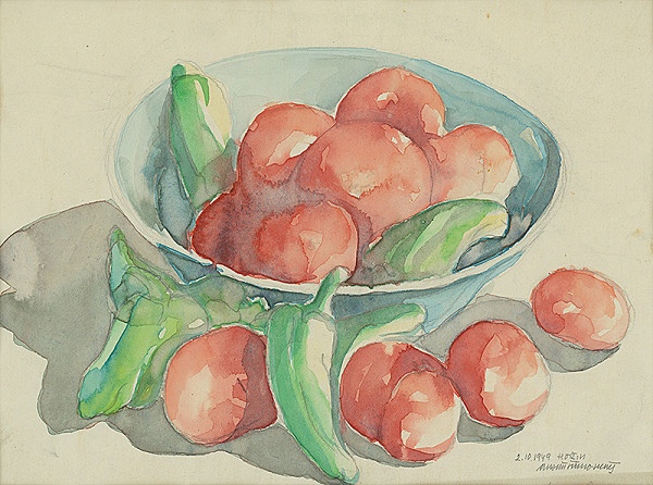 Ján Šimo-Svrček – Zátišie zo zeleniny 