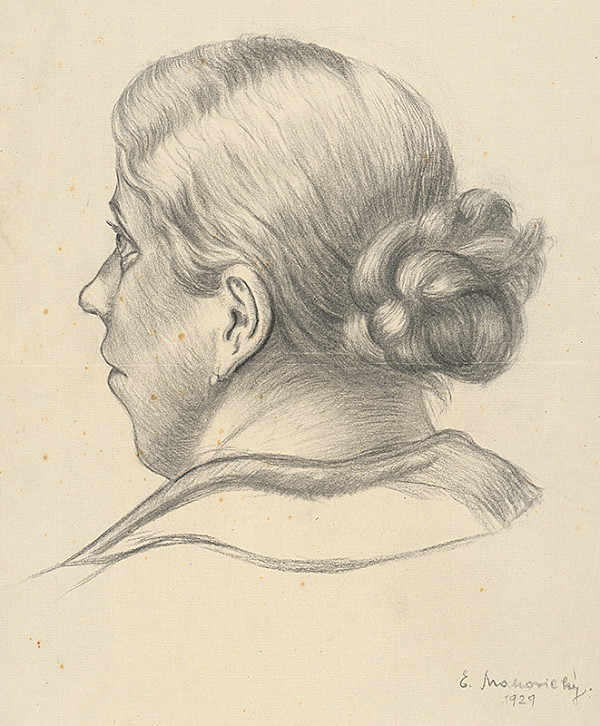 Emil Makovický – Portrét ženy s kontom 