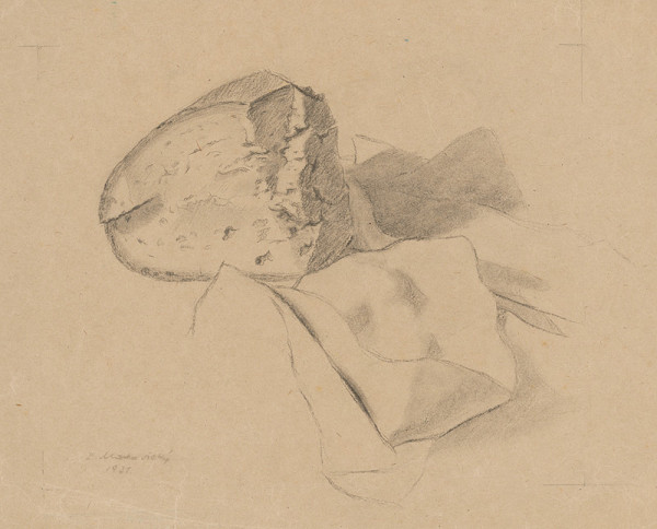 Emil Makovický – Zátišie s chlebom 