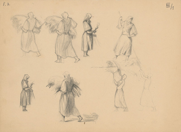 Emil Makovický – Ženy pri žatve 