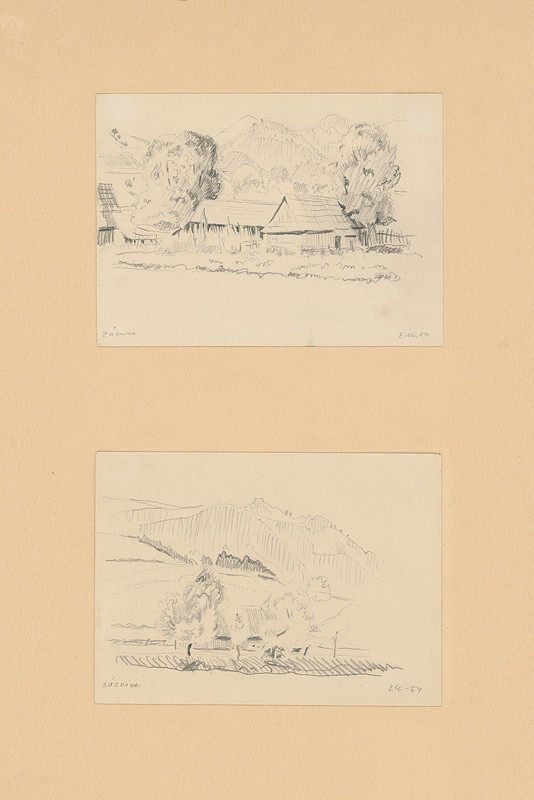 Emil Makovický – Dva náčrty krajiny zo Zázrivej 