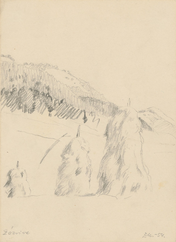 Emil Makovický – Kôpky sena v Zázrivej 