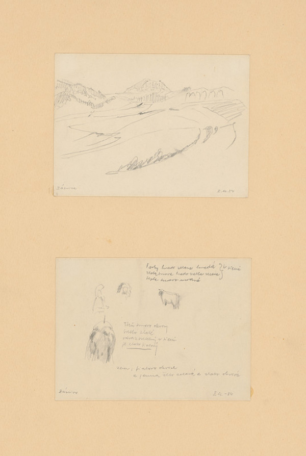 Emil Makovický – Krajinárska a figurálna štúdia 