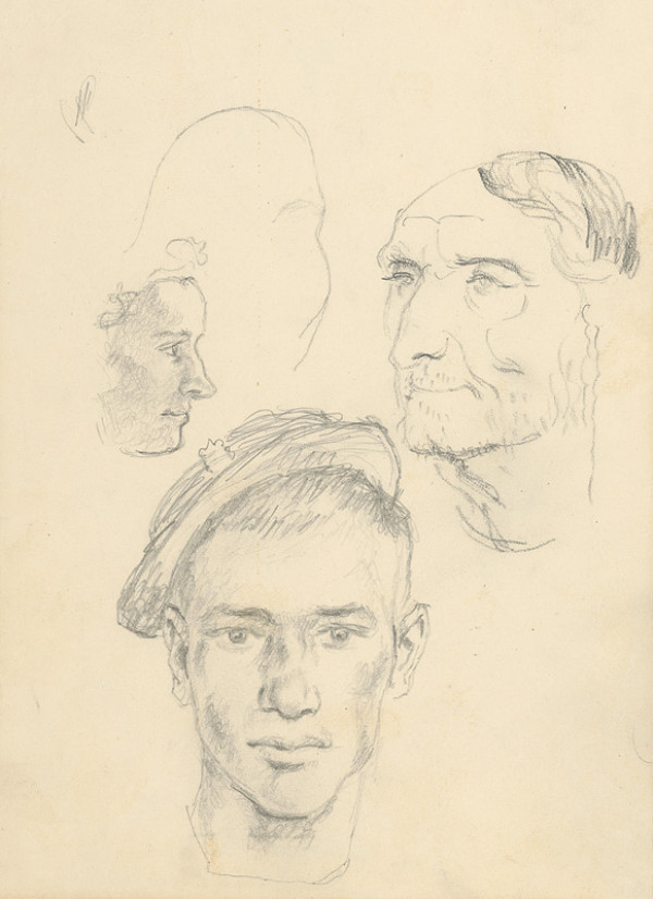 Emil Makovický – Štúdie hláv 