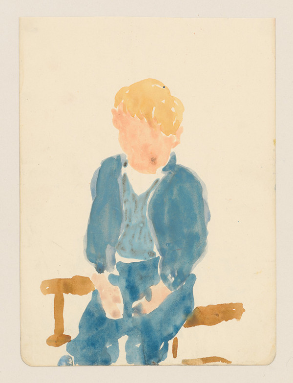 Emil Makovický – Sediaci chlapec 