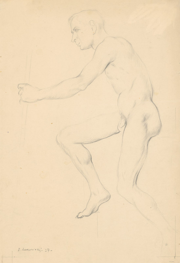 Emil Makovický – Mužský akt v pohybe 