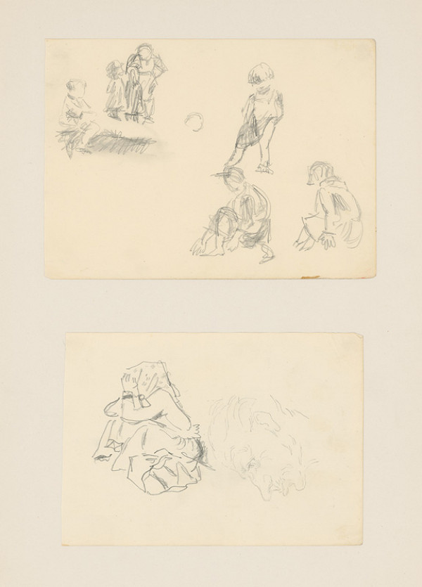 Emil Makovický – Dva figurálne náčrty 