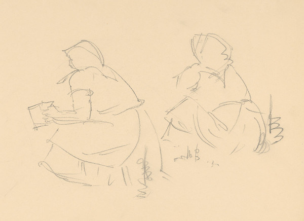 Emil Makovický – Sediace ženy 