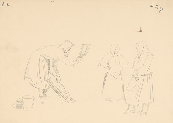 Emil Makovický – Ženy pri praní bielizne 