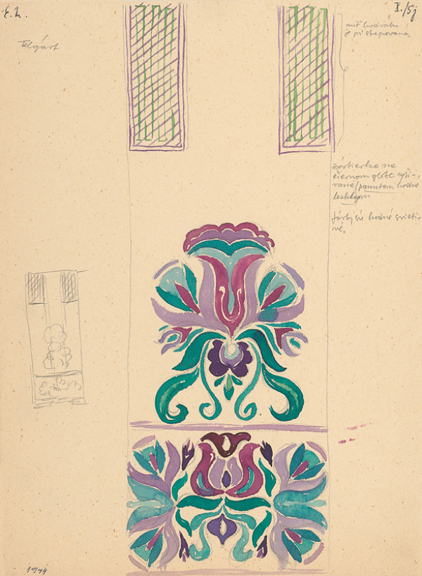 Emil Makovický – Detail výšivky III. 