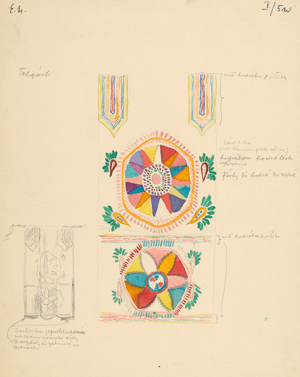 Emil Makovický – Detail výšivky VI. 