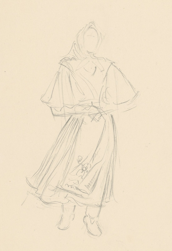 Emil Makovický – Žena v kroji 