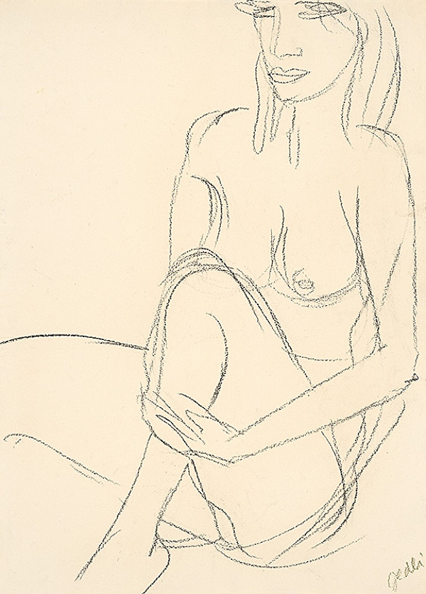 Petr Jedlička – Štúdia ženského aktu II. 