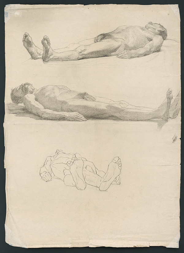 Jozef Hanula – Štúdia stojaceho mužského aktu 