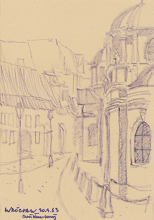 Ján Šimo-Svrček – Wróclaw - barokový kostol 