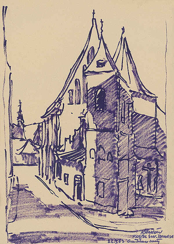 Ján Šimo-Svrček – Kraków - Kostol sv. Tomáša 