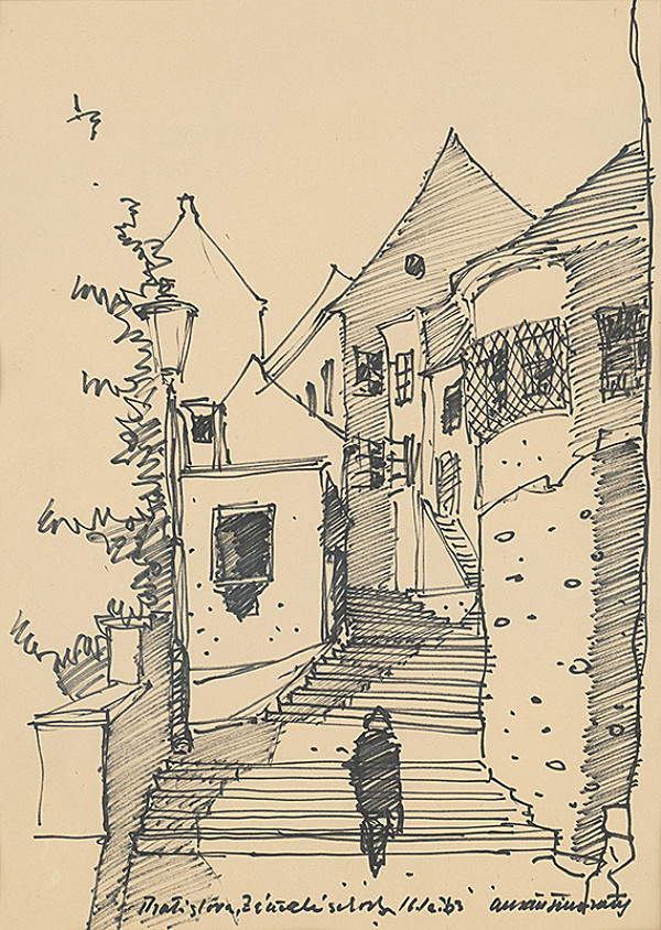 Ján Šimo-Svrček – Bratislava - Zámocké schody 